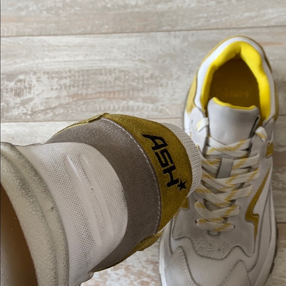 NWT Ash Addict Perforated Star-Patch Leather Shoes - Picture 12 of 13